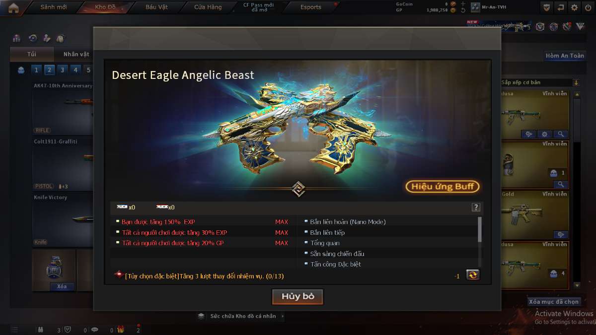 shop acc cf uy tin gia re